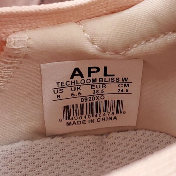 APL Athletic Propulsion Labs Womens Sz 8 Techloom Bliss Pink Knit Slip On Shoes - Picture 14 of 14